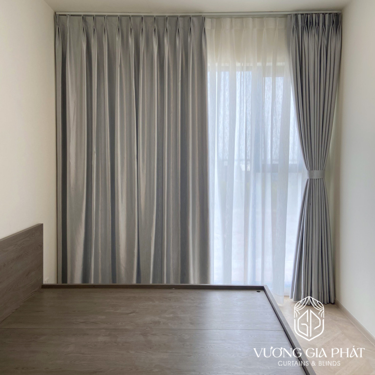 Rèm cửa chống nắng cho phòng ngủ Vinhomes đẹp TPHCM