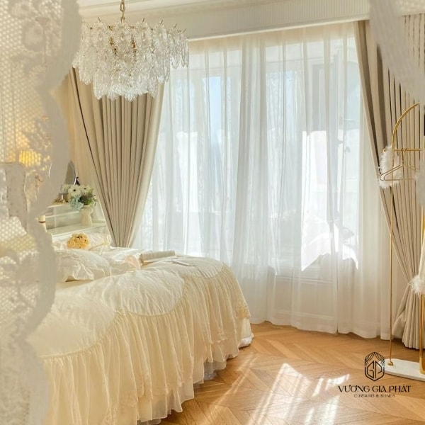 rèm cửa chống nắng phòng ngủ 