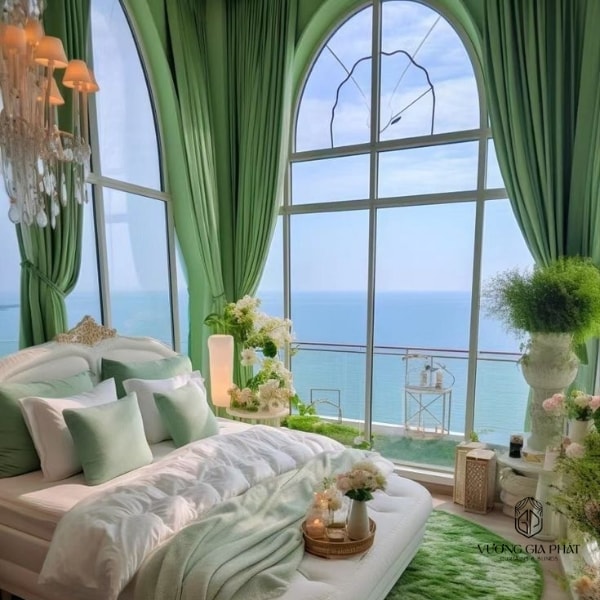 rèm cửa chống nắng phòng ngủ 