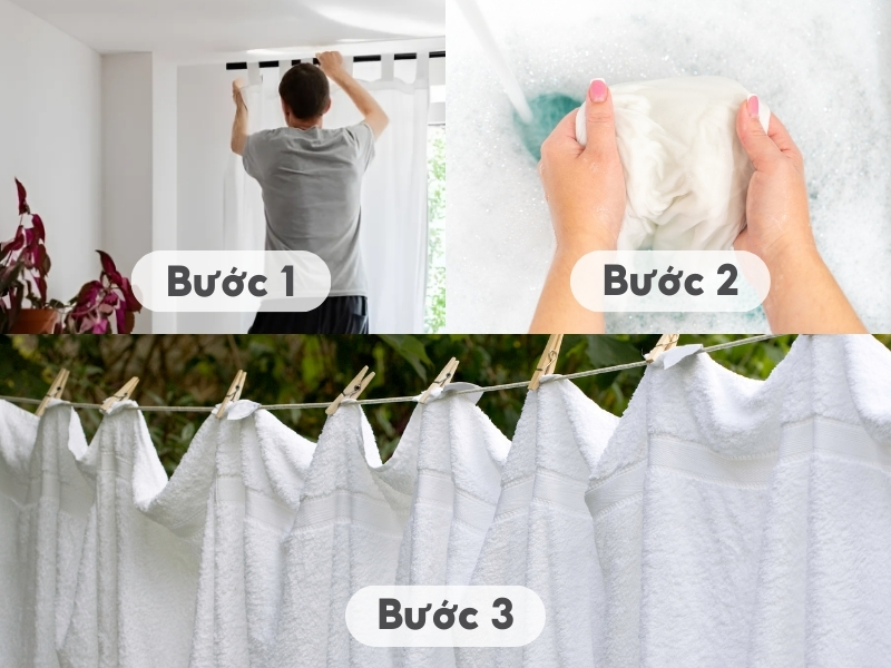vệ sinh rèm cửa
