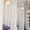 Rèm Cửa Voan Họa Tiết Cỏ Lau - Phòng Spa