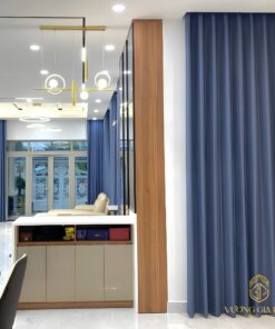 Rèm Vải Depo Nhật - Tông màu xanh Navy