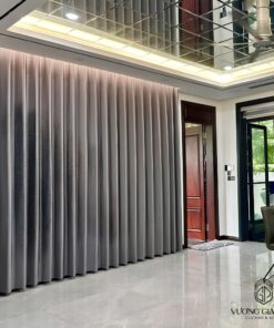 Rèm Vải Depo Nhật – Tông Màu Xám Đậm