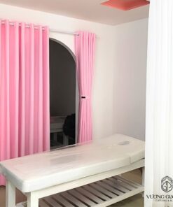 Rèm Vải Tông TrắngHồng - Phòng Spa