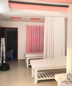 Rèm Vải Tông TrắngHồng - Phòng Spa