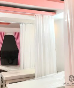 Rèm Vải Tông TrắngHồng - Phòng Spa