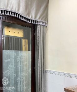 Rèm Vải Kết Hợp Lắp Bèo 1 Lớp Cản Nắng Tự Nhiên
