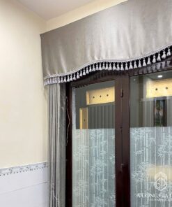 Rèm Vải Kết Hợp Lắp Bèo 1 Lớp Cản Nắng Tự Nhiên