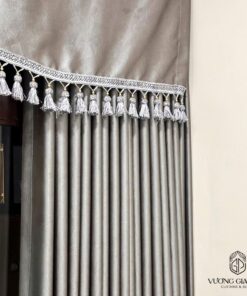 Rèm Vải Kết Hợp Lắp Bèo 1 Lớp Cản Nắng Tự Nhiên