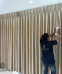 Rèm Vải 1 Lớp Màu Kem Sang Trọng Giá Tốt