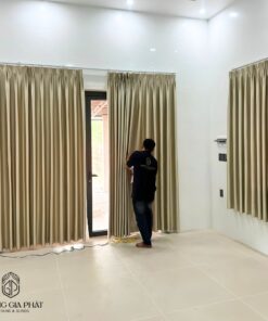Rèm Vải 1 Lớp Màu Kem Sang Trọng Giá Tốt