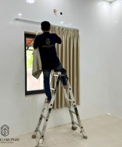 Rèm Vải 1 Lớp Màu Kem Sang Trọng Giá Tốt