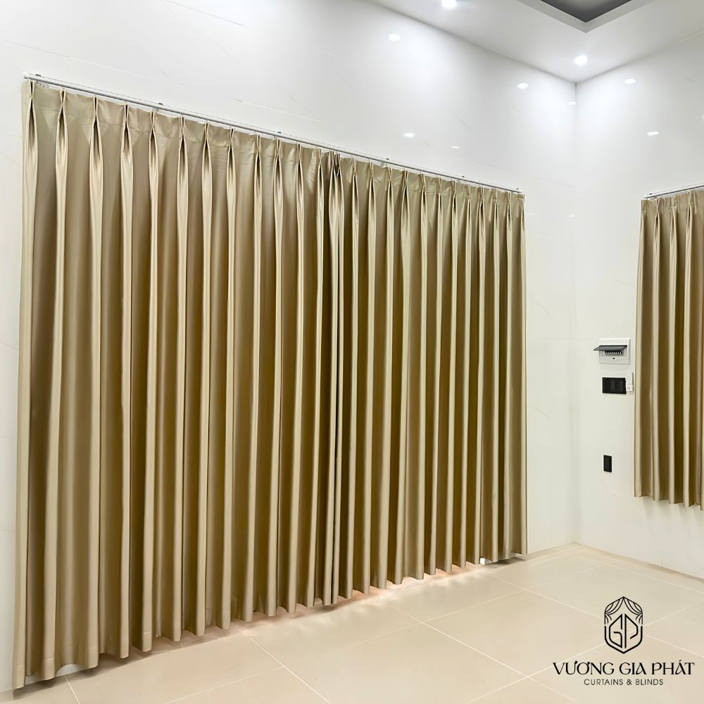 Rèm Vải 1 Lớp Màu Kem Sang Trọng Giá Tốt