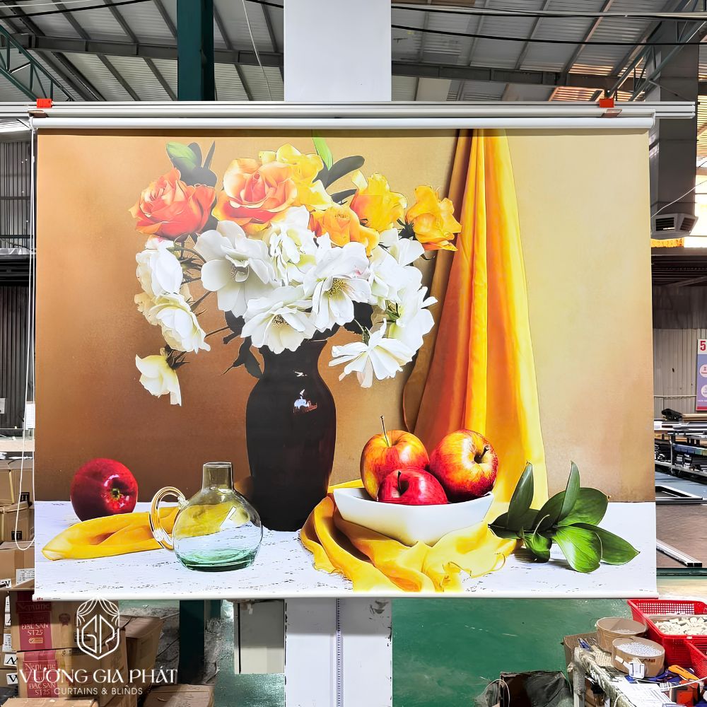 Rèm Cuốn In Tranh Theo Yêu Cầu