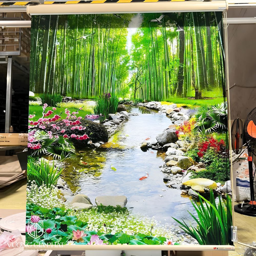 Rèm Cuốn In Tranh Theo Yêu Cầu