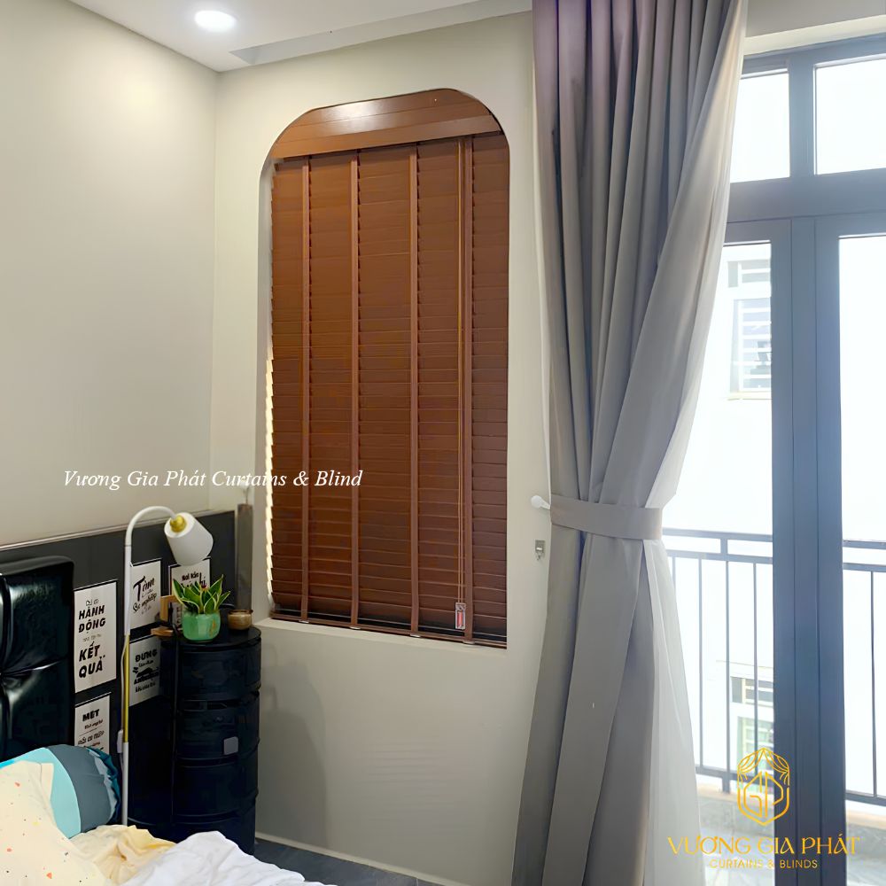 Rèm Sáo Gỗ Treo Cửa Chống Nắng Tự Nhiên