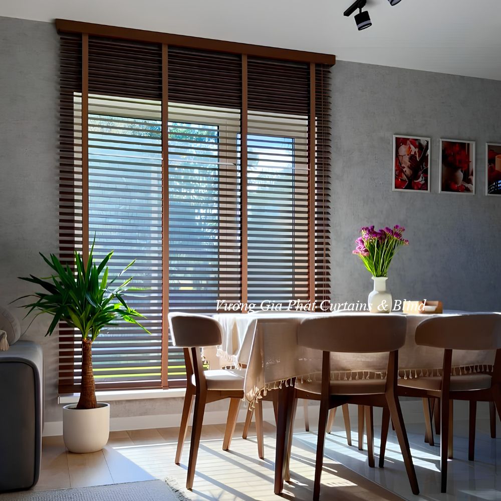 Rèm Sáo Gỗ Treo Cửa Chống Nắng Tự Nhiên