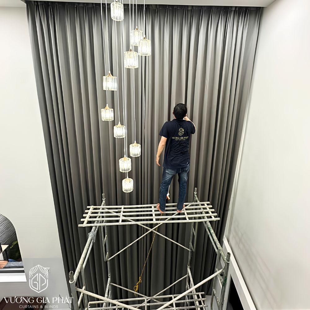 CÔNG TRÌNH RÈM VẢI THÔNG TẦNG NHÀ PHỐ PHƯỚC HẢI