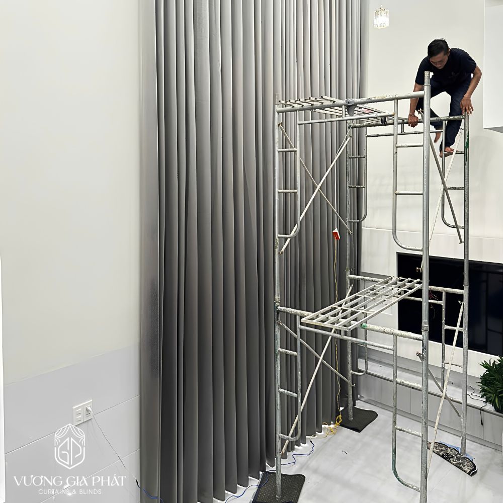 CÔNG TRÌNH RÈM VẢI THÔNG TẦNG NHÀ PHỐ PHƯỚC HẢI