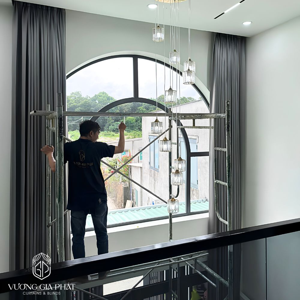 CÔNG TRÌNH RÈM VẢI THÔNG TẦNG NHÀ PHỐ PHƯỚC HẢI