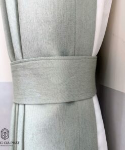 Rèm Vải 2 Lớp Màu Xanh Lá Nhạt