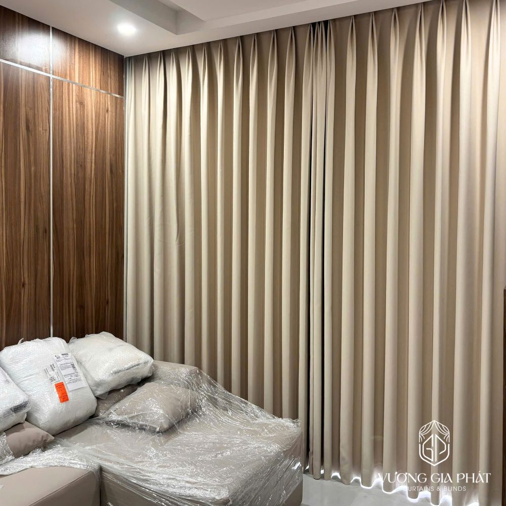 Rèm Vải 2 Lớp Màu Kem