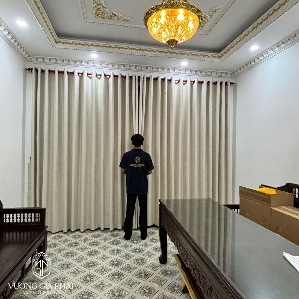 Rèm Vải 1 Lớp Nhà Phố Gò Vấp